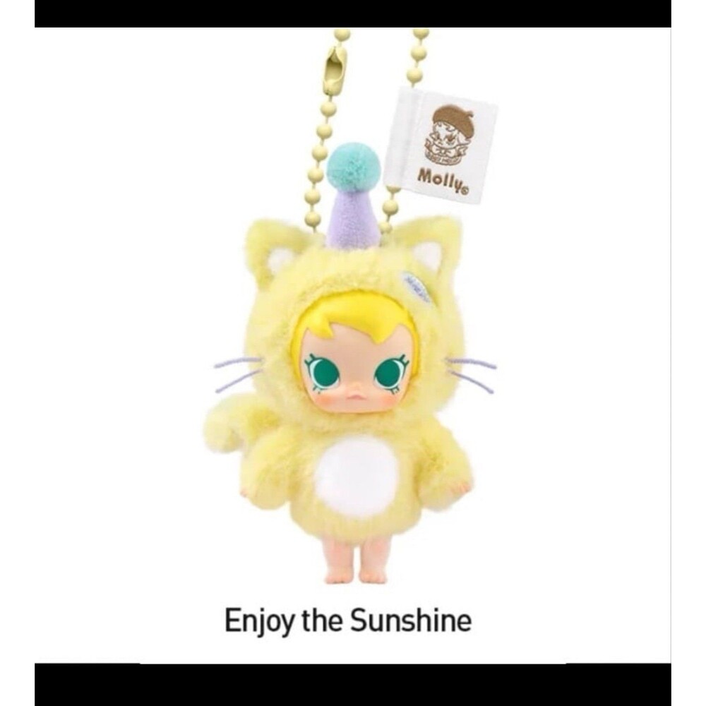 Pop Mart Baby Molly Pocket Friends Series Enjoy the Sunshine Vinyl Plush Pendant